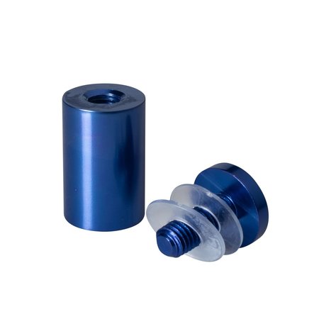 Outwater Round Standoffs, 1-1/2 in Bd L, Aluminum 1 in OD 3P1.56.00516